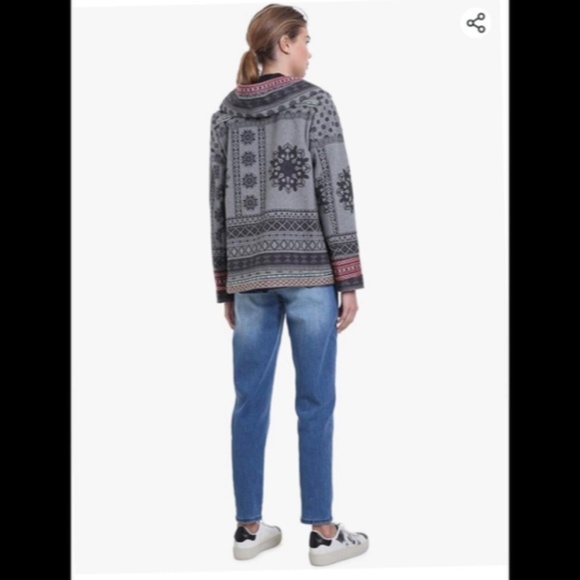 Desigual Chaq Copenhage Printed Jacket Women's USA Size 6 - NWT - Picture 4 of 16